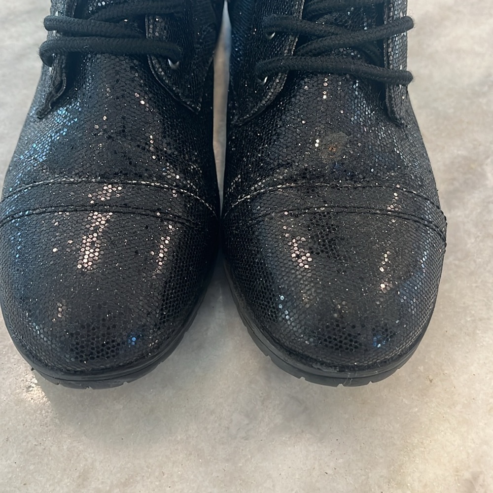 Balera Glittery Hip Hop Combat Boots, Size 4 - Picture 3 of 9